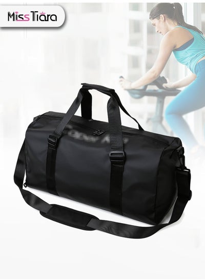 Buy Sports Gym Bag Travel Bags with Dry Wet Pocket and Shoe Compartment in UAE