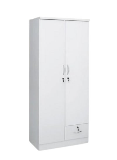 Buy 2 Door Wooden Wardrobe Cabinet Cupboard Engineered Wood Perfect Modern Stylish Heavy Duty in UAE