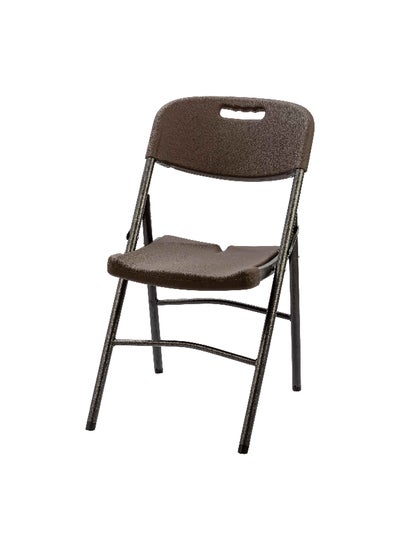 Buy Foldable and Lightweight Chair Brown 65 x 44.5 x 80 cm in Saudi Arabia