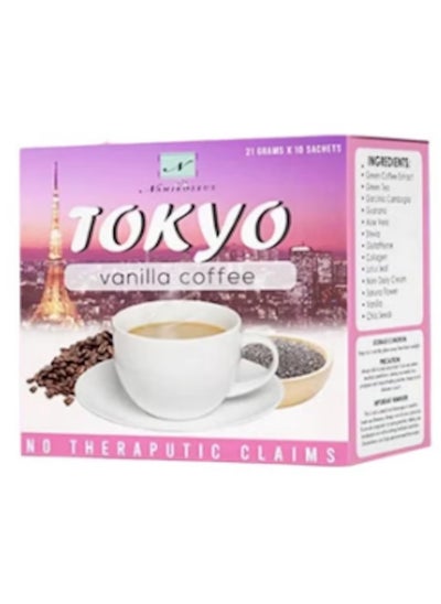 Buy Tokyo Vanilla Coffee Slimming Coffee 10 x 21g in UAE