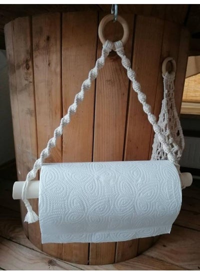 Buy Macrame paper roll tissue holder in Egypt