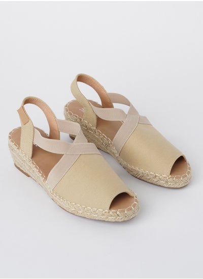 Buy JOVE Women's Casual Espadrilles BEIGE in Saudi Arabia