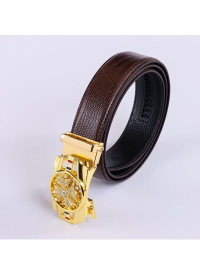 Buy Lizard automatic buckle alloy buckle belt With Comfortable and Durable in Saudi Arabia