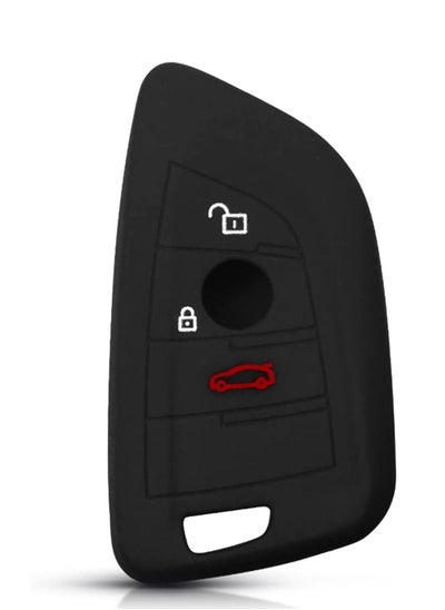 Buy 3 Buttons 4 buttons Smart Remote Key Shell Cover Silicone Suitable for BMW F CAS4 5 Series X1 X5 X6 F15 F16 G11 7 Series 2014 2015 2016 Car Key (Color Name : Black) in UAE