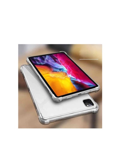 Buy New iPad Pro 11 Inch Case 2022(4th Gen) / 2021(3rd Gen) / 2020(2nd Gen), Clear Rubber Soft Skin Silicone Side Corner Protective Cover Case,Clear in Egypt