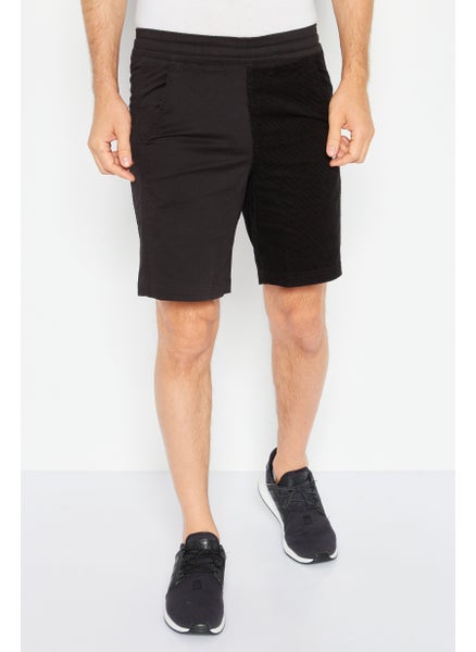 Buy Men Relaxed Fit Outdoor Shorts, Black in UAE