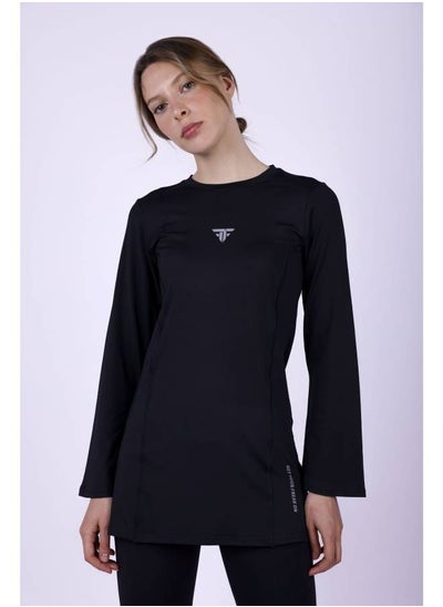 Buy Training bell sleeve top in Black in Egypt