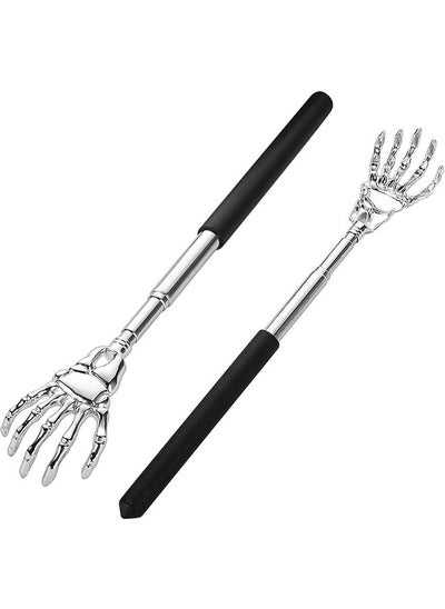 Buy 2PCS Extendable Back Scratcher, Scratch Arm Back, Stainless Steel for Scratching on The Head and Back, Body Massage Tool in Saudi Arabia