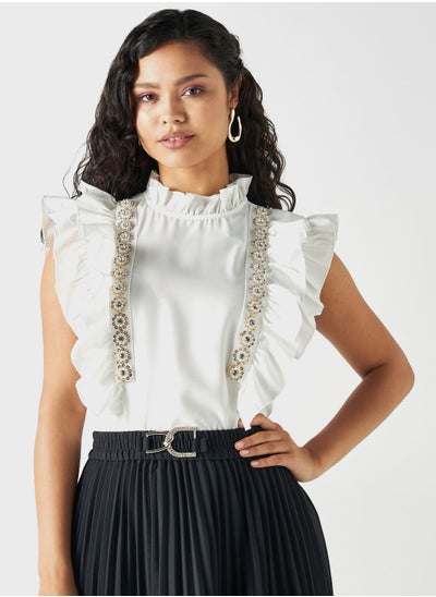 Buy Ruffle Detail Top in UAE