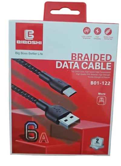 Buy Biboshi High Speed Data Transfer and Charger with a Micro Port Black in Saudi Arabia