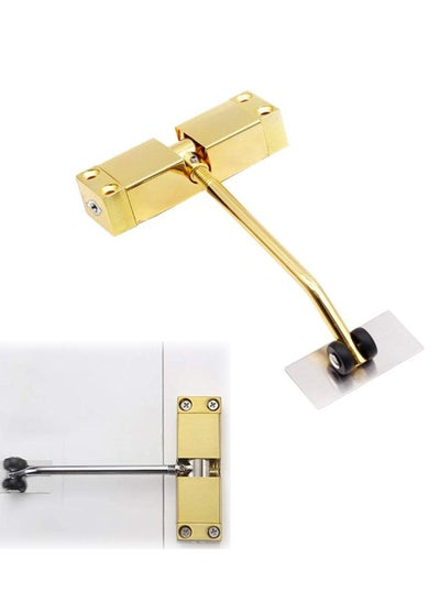 اشتري Stainless Steel Automatic Door Closer - Adjustable Speed Control for Residential & Commercial Use, Durable Gold Finish, Easy Installation في الامارات