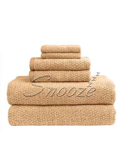 Buy Set of 6 towels Beige in Egypt