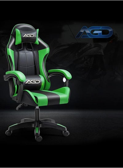 اشتري Gaming Chair with Ergonomic Design, High Back, Reclining Function, Neck and Lumbar Support, Silent Casters - Ideal for Racing, Office, and Computer Use في السعودية