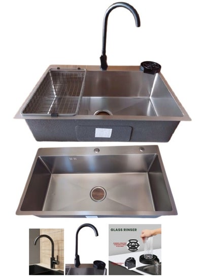 Buy Hand made kitchen sink, 3.23 mm, size 70 x 45) in Egypt