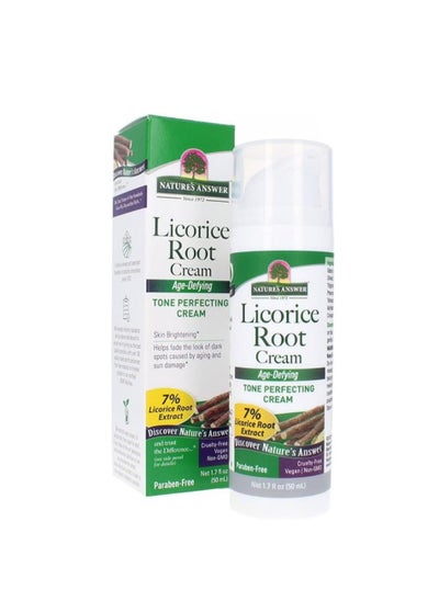 Buy Licorice Root Cream，Age-Defying and Tone Perfecting Cream，Skin Brightening Helps Fade the Look of Dark Spots Caused by Aging and Sun Damage，50 ml in Saudi Arabia