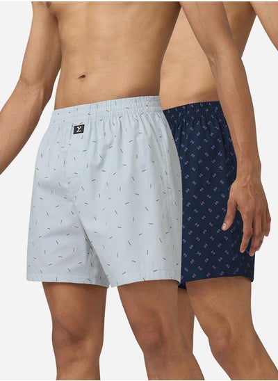 Buy Pack of 2 - Ditsy Print Combed Cotton Boxers in Saudi Arabia