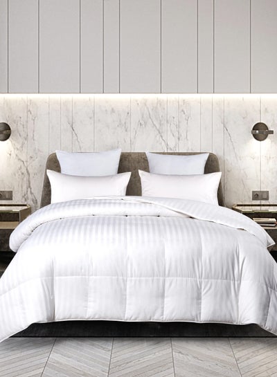 Buy Cozy Dreams All-Season  Double Comforter Duvet  - 220x230cm White in UAE