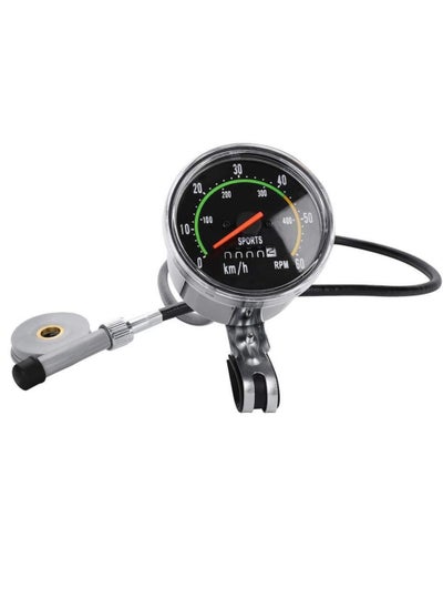 Buy Bike Speedometer, Bicycle Odometer Cycling Computer, Mountain Bike Mechanical Odometer Waterproof Bike Computer Mountain Bicycle Code Table Bike Mechanical Code Table(Black) in UAE