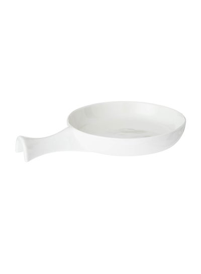 Buy Serving plate made of pure porcelain, size 16 cm in Saudi Arabia