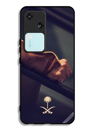 Buy Vivo V30 5G Protective Case Cover Hand & Saudi Arabia National Sign in Saudi Arabia