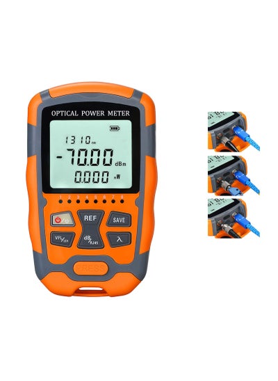 اشتري Fiber Optic Tester, 4 In 1 Function Portable Fiber Light Power Meter, Fc/Sc/St Universal Interface Fiber Tester, Built-In 10mw Visual Fault Locator (Opm&Vfl), High Measurement Accuracy في الامارات