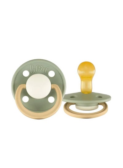 Buy Rebael Fashion Natural Rubber Round Pacifier Size 1 - Baby 0-6M (1-pack) - Cloudy Pearly Lion in Saudi Arabia
