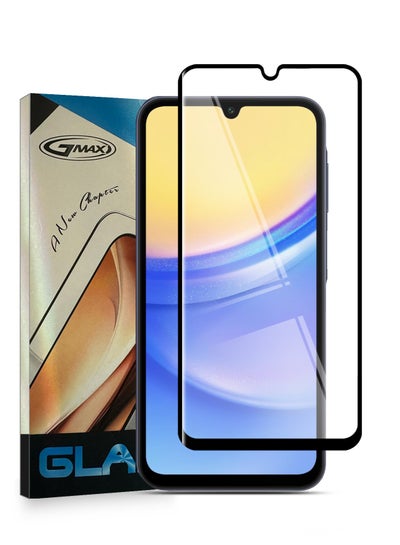 Buy Full Cover 10H Hardness HD Tempered Glass Screen Protector for Samsung Galaxy A15 2024 - Anti-Scratch, Anti-Fingerprint, and Bubbles Free Technology in Saudi Arabia