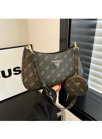 Buy fashion printed triangle logo women's zipper shoulder bag handbag 28cm*16cm*5cm in UAE