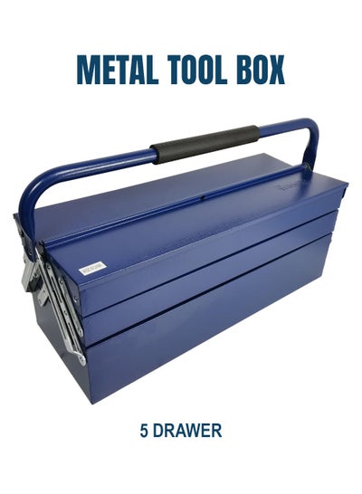 Buy Metal Tool Box 5 Drawer Tool Box Organizer Garage Tool Case For Home Company Workshop 53cm The WINNER in Saudi Arabia