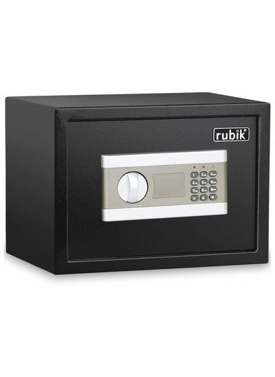 Buy Safe Box Document Size With Digital Lock and Override Key For Home Office Shop Business RB-25EP (25x35x25cm, Black) in UAE