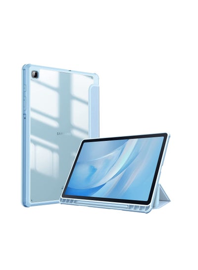 Buy Hybrid Slim Case for Samsung Galaxy Tab S6 Lite 10.4'' 2020 Model SM-P610 (Wi-Fi) SM-P615 (LTE) with S Pen Holder, Cover with Clear Transparent Back Shell, Auto Wake/Sleep in Egypt
