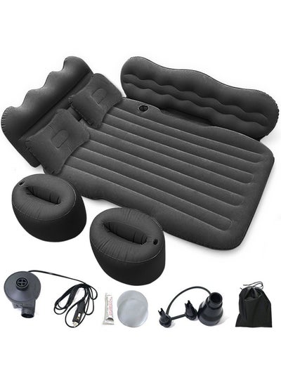 Buy 5 Pieces Car Air Mattress with Electric Pump and 2 Pillows in Saudi Arabia