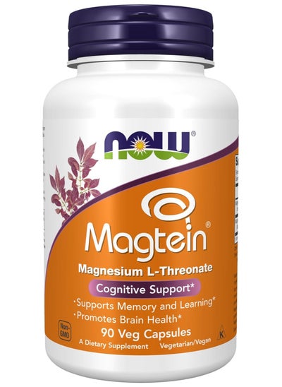 Buy Now Foods Magtein Veg Capsules, 90 Count (Pack of 1) in Saudi Arabia