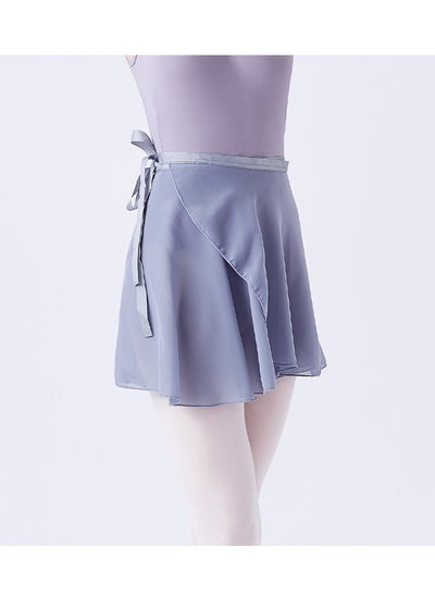 Buy Women Ballet Wrap Skirt Light Grey in Saudi Arabia