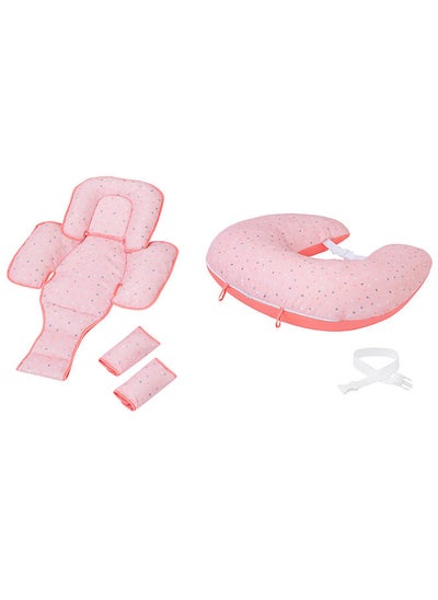 اشتري Clevacushion Nursing Pillow & Baby Nest  Coral في الامارات