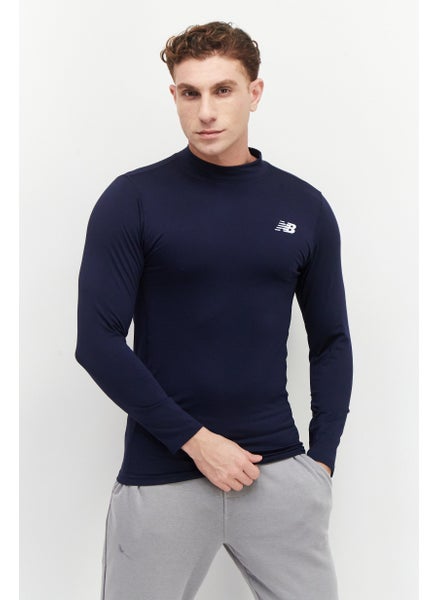 Buy Men Sportswear Fit Long Sleeves Training Sweatshirt, Navy in UAE