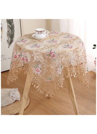 Buy 1 Piece Embroidered Lace Table Cloth Square & Rectangle in Saudi Arabia