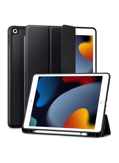 اشتري Case Compatible with iPad 9th/8th/7th Generation Case/iPad Case 10.2 Inch, Smart Folio Soft TPU Protective Case Cover with Apple Pencil Holder for iPad 9th/8th Gen,Full Body Protection في الامارات