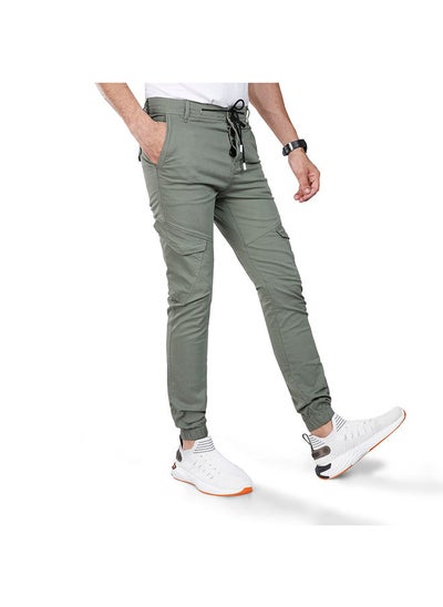 اشتري Coup Jogger Pants For Men - Slim Fit - Dark Green في مصر