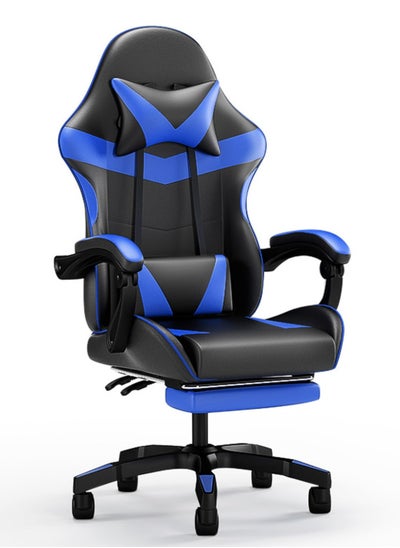 Buy Gaming Chair with Footrest, Racing Gaming Chair, Computer Gamer Chair Ergonomic Game Chair with Adjustable Headrest and Lumbar Support in UAE