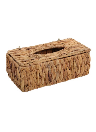 Buy Water Hyacinth Tissue Box Natural in UAE