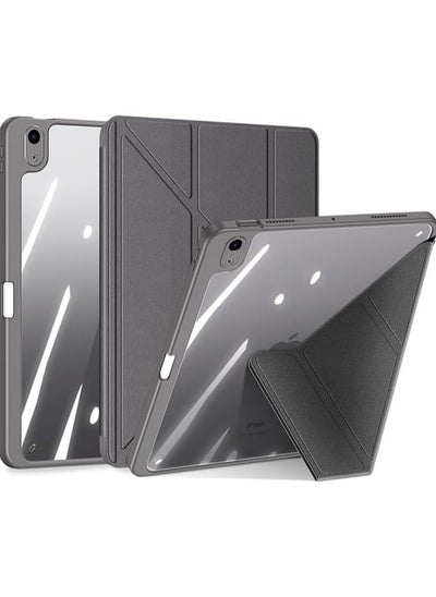 Buy Transparent Back Case for iPad Air 11 inch 6th Generation (2024, M2),Smart Magnetic Flip Stand Soft TPU Back Cover With Pencil Holder & Auto Sleep Wake for iPad Air 11 (Gray) in Saudi Arabia