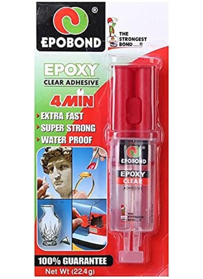 Buy EPOBOND Epoxy Clear Adhesive 4 MIN 22.4g in Egypt