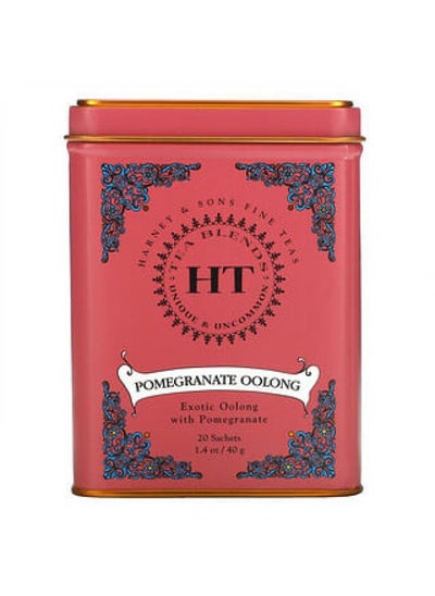 Buy Harney & Sons, HT Tea Blend, Pomegranate Oolong, 20 Sachets, 1.4 oz (40 g) in UAE