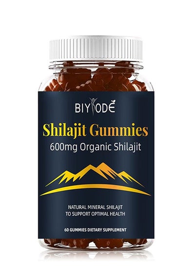 Buy Shilajit Gummies 600mg Organic 60 Gummies, Natural Mineral Shilaiit to Supportl Health, Relief Stress, Exercise Mind and Memory, Improve Immune system and Cognitive Abilities, Dietary Supplement in Saudi Arabia