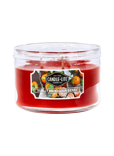 Buy Sunlit Mandarin Berry Scented Jar Candle Red 283 g 1879271 in Saudi Arabia