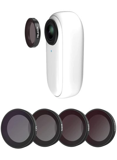 Buy TELESIN Lens Filter Kit for Insta360 GO2 GO3 | 4-Pack CPL ND8 ND16 ND32 Neutral Density Polarizing Polarizer Filter Set Lens Protector for Insta360 go 2 go 3 Accessories in Saudi Arabia