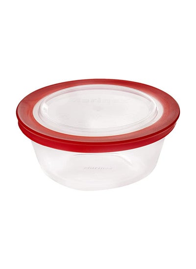 Buy Marinex Round Bowl W/Transparent Plastic Lid 600ml in UAE