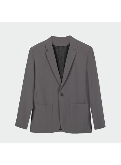 اشتري Casual Blazer Men Autumn Trendy Korean Style Versatile JacketGrey Grey في السعودية