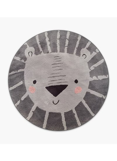 Buy Lion round rug dia150 grey in UAE